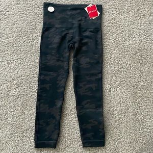 SPANX Black & Charcoal Camo High-Waist Leggings